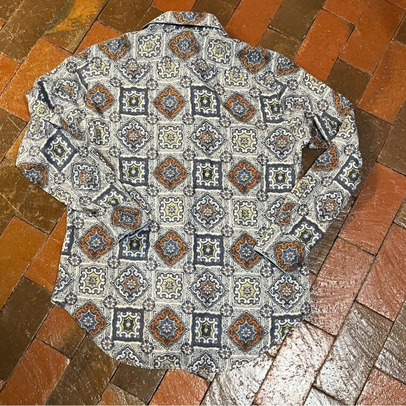 Robert Graham silk Road shirt size Medium Men's Long Sleeve - Picture 6 of 6